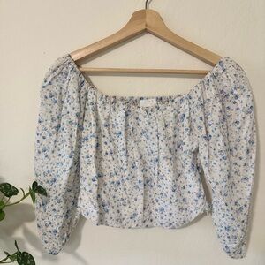 🌸 ASTR The Label Off-Shoulder Floral Blouse 💙